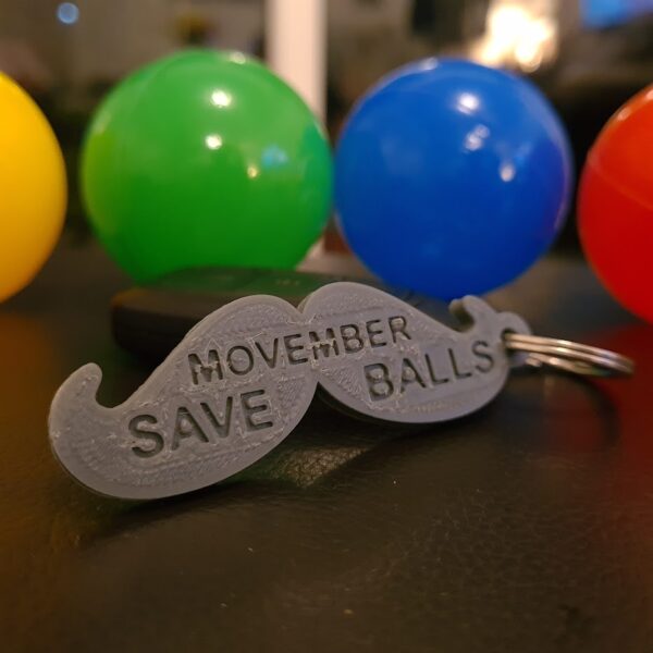 Movember Keyring